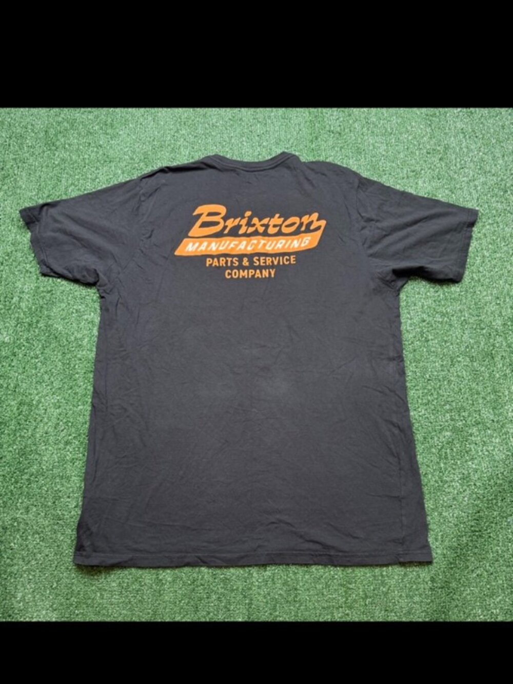 Brixton T Shirt Mens Size 2XL Black Short Sleeve Crew Neck